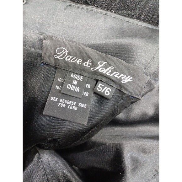 DAVE & JOHNNY Hi Low Tiered Ruffles Tulle Beaded  Long Prom Formal Dress Sz 5/6 - Picture 10 of 13